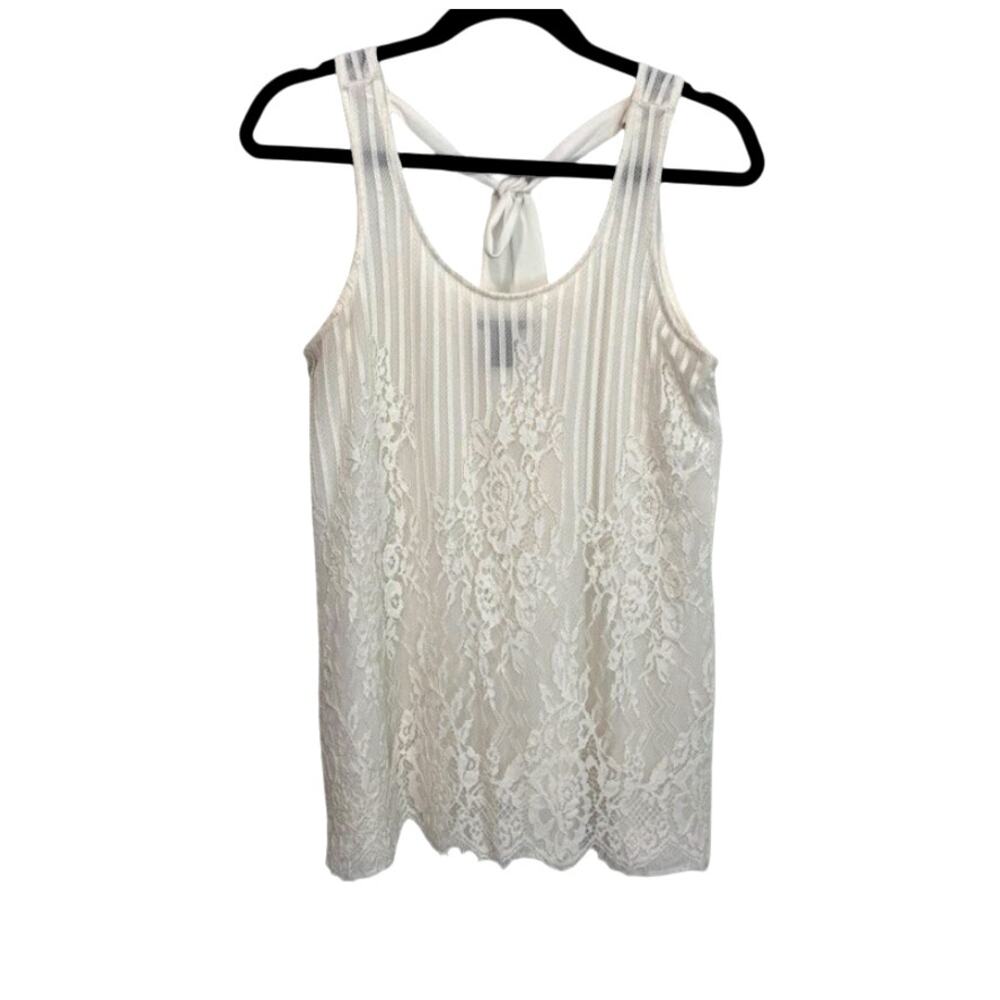 Forever 21 Lace Top Fairycore Whimsical Romantic Feminine S- Off White